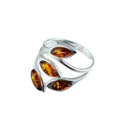 Designer Amber Ring
